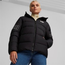 Puma Winterjacke Power Hooded Down Puffer schwarz Damen